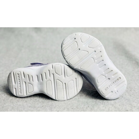 Skechers Steps 2.0 Easy Peasy Toddler Girls Shoes Size 5 Purple Lightweight - Picture 9 of 12